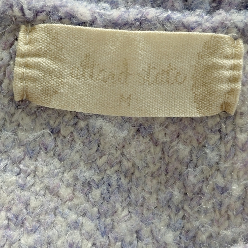 Altar'd State Lavender Heart Cropped Sweater - Picture 5 of 7